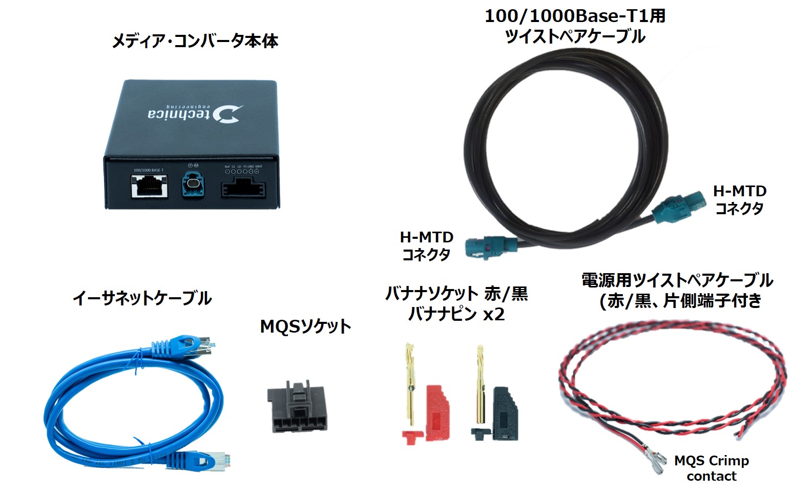 100/1000Base-T1 MediaConverter H-MTD | GAILOGIC - ガイ